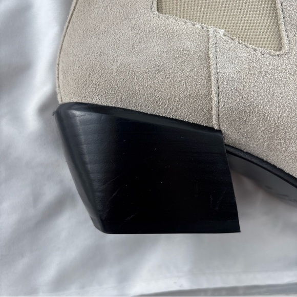 Rag & Bone Joni Suede Leather Chelsea Boots Light Sand Women's 10 Euro 40 - Picture 7 of 15